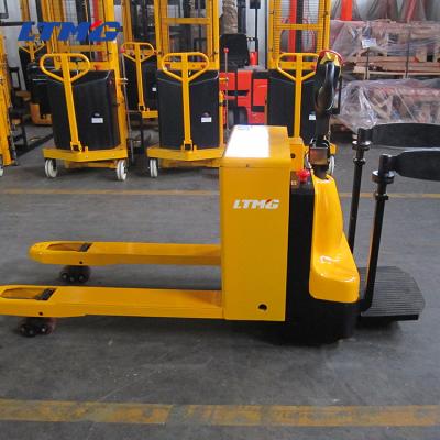 Heavy Duty Stand On Electric Pallet Jack , 3 Ton Warehouse Pallet Trucks