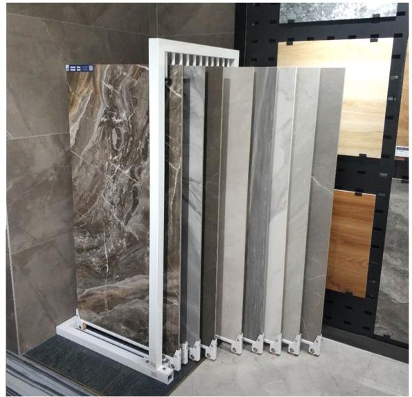 Mosaics Tile Display Stand Slab Sliding Out Granite Sample Display Rack Single Double Sides