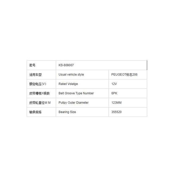 New Kpl Magnetic Refrigeration Compressor Clutch for Peugeot 206 12V AC Parts with 1 Year Warranty