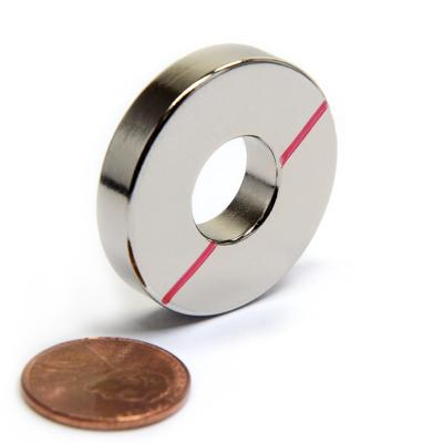 Kellin Neodymium Magnet Ring N Pole or S Pole Marked Magnetic Ring Magnetized through Thickness