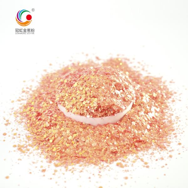 Irregular Chameleon Iridescent Blue Chunky Glitter In Bulk High Flash Cosmetic Grade