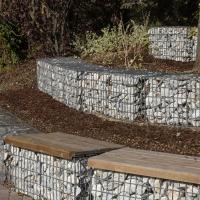 Murs en gabion soudés pour jardin décoratif