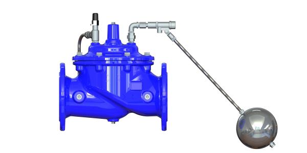 EPOXY Coated Blue Float Control Valve Replaceable Seat Ring Available