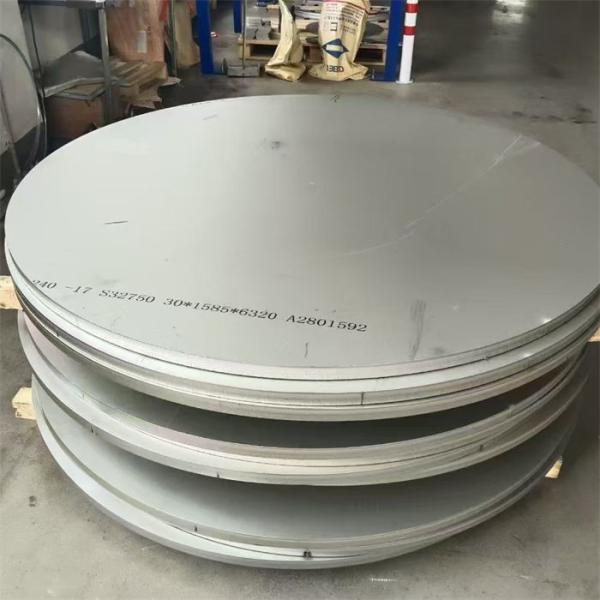F53 S32750 Round Stainless Steel Plate Custom Stainless Steel Alloy High Temperature Resistant