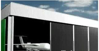 Plane warehouse use 3000KGS Extra-heavy duty type Automatic Sliding Door