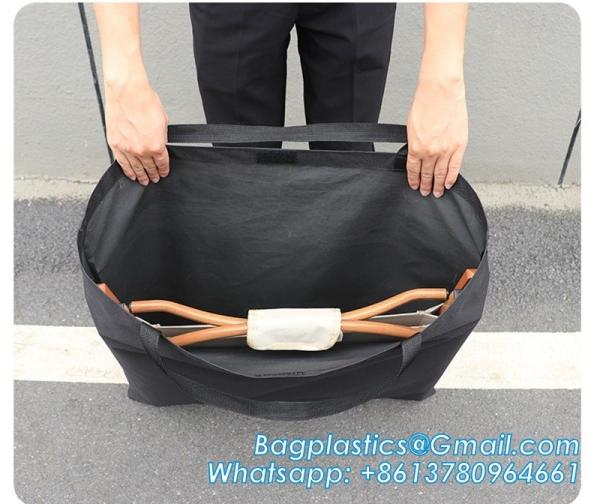 Extra Large Moving Bags, 4 Pack Heavy Duty Totes For Storage with Visible Window, Wrap Around Handles, Storage Bag