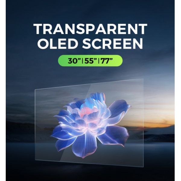 55  Inch LG Transparent Display Self-luminous Automatic Door Video Wall Advertising Display