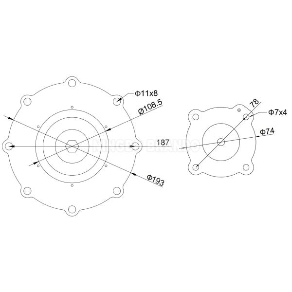 Type d'ASCO diaphragme de C113685 C113686 NBR pour l'impulsion Jet Valve