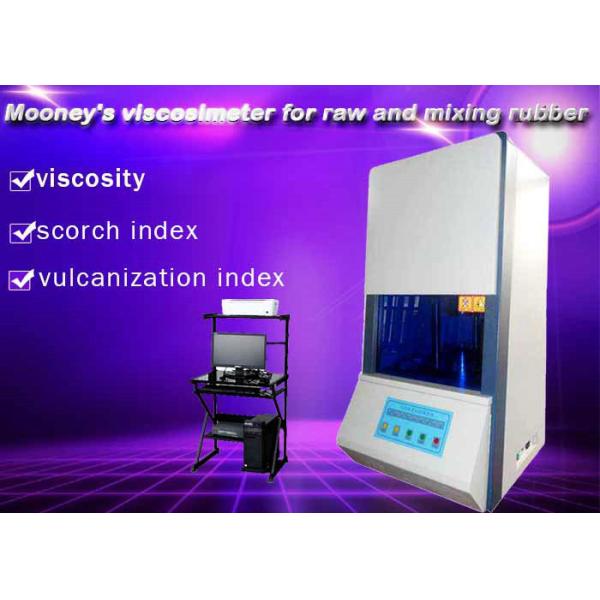 Raw / Mixing Rubber Mooney Viscometer , Intelligent Temperature Control Viscosity Meter