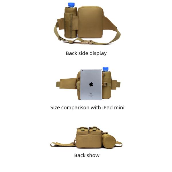 Abrasion Resistant Detachable Tactical Waist Bag 800D Oxford