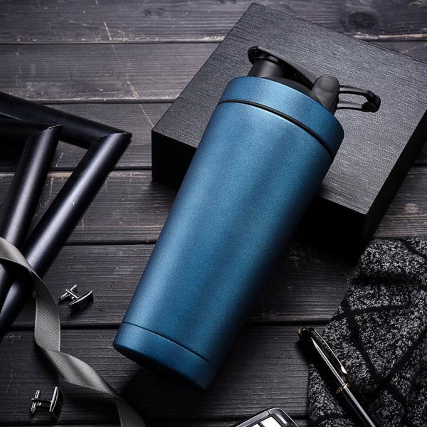 Upgraded Shaker Bottle For Protein Mixes 27oz With Storage For Powder Stainless Steel Shaker Bottle With Wire Whisk BPA Free Leak Proof