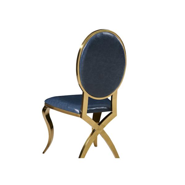 ISO18001 Wear Resistant Leather Padded Dining Chairs