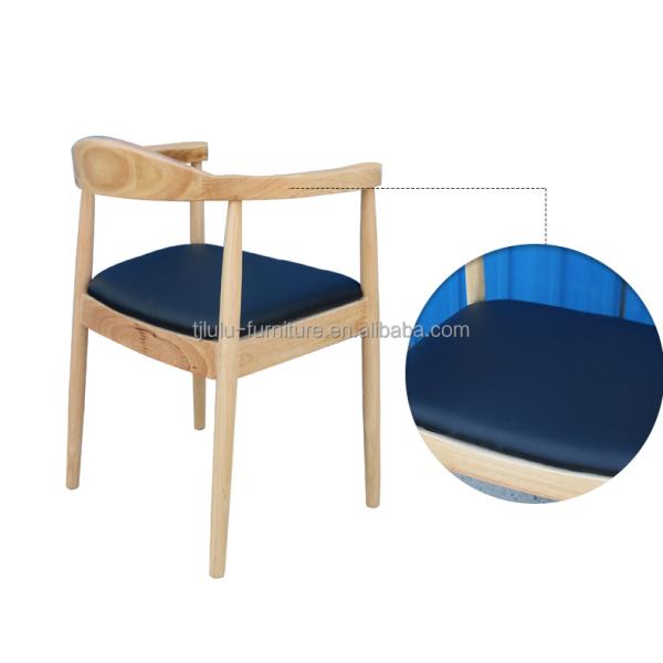 Silla de comedor de madera ecológica para los amantes del café en hoteles y hogares contemporáneos