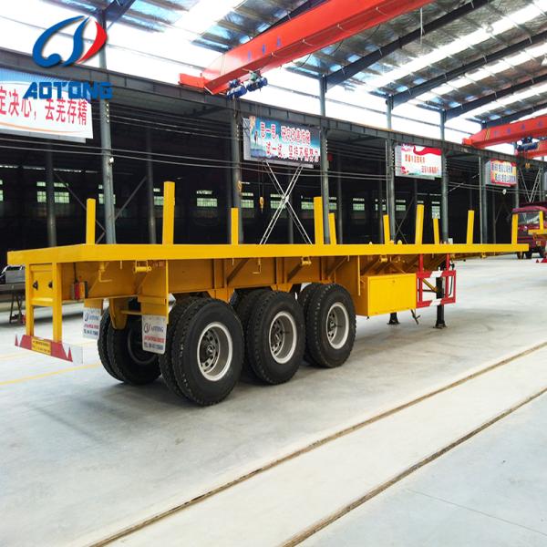 Shipping Container Twistlocks Bolster Platform Flatbed Semi Trailer