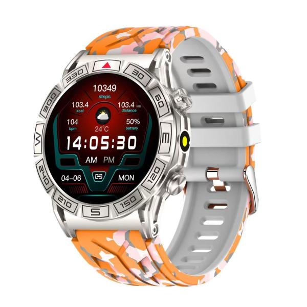 Waterproof Healthy Smart Watch Round Shape Exercise Recording Smart Watch With Calculator