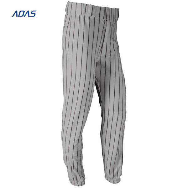 Anti Bacterial Softball Baseball Team Wear Pinstripe Pants Custom Design