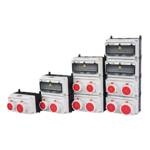 PC IP67 32A Industrial Stepped Overhaul Power Supply Box Customizable