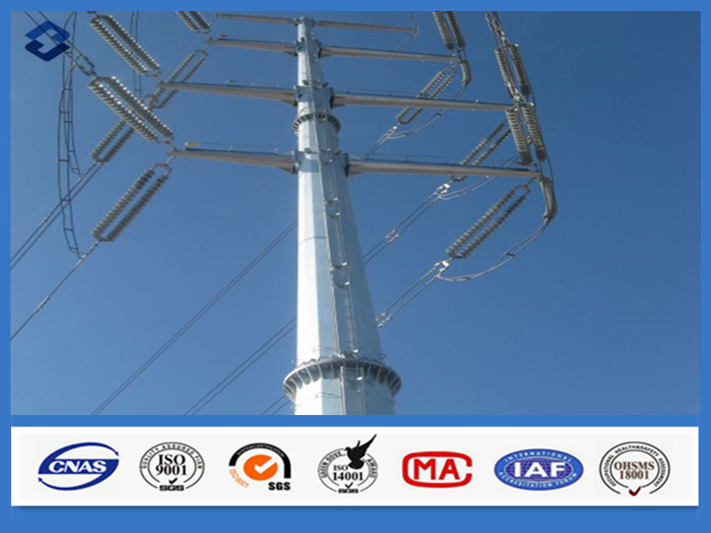 погружение 10kv- 550kv горячее гальванизировало надземную линию поляка распределения электричества стальной