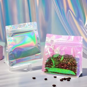 250g Flat Bottom Pouch Zhihe Stock Square Bottom Bag Free Samples for Plastic