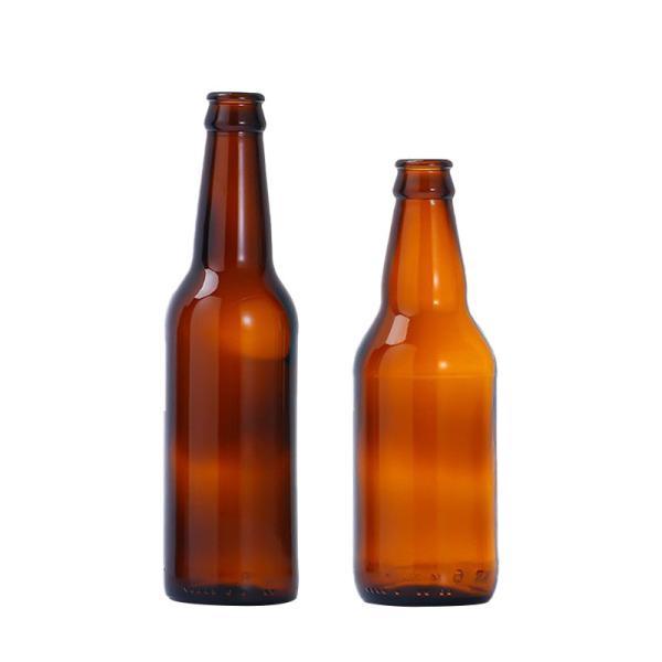 Custom Glass Beer Bottles For Breweries With Caps Bulk Orders Leak-Proof &