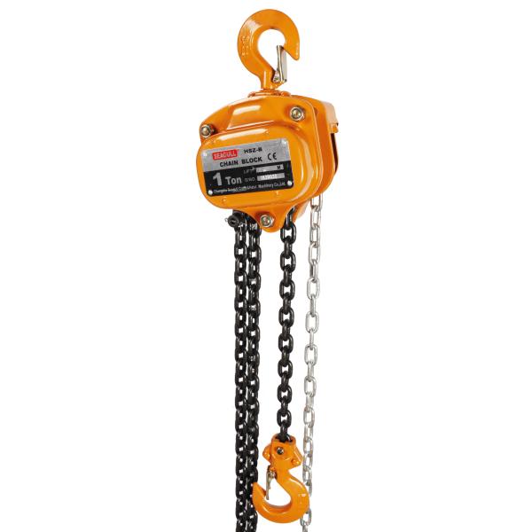 パウダーコーティング マニュアルチェーンブロック 6mm-18mm カートンボックス/木製ケース