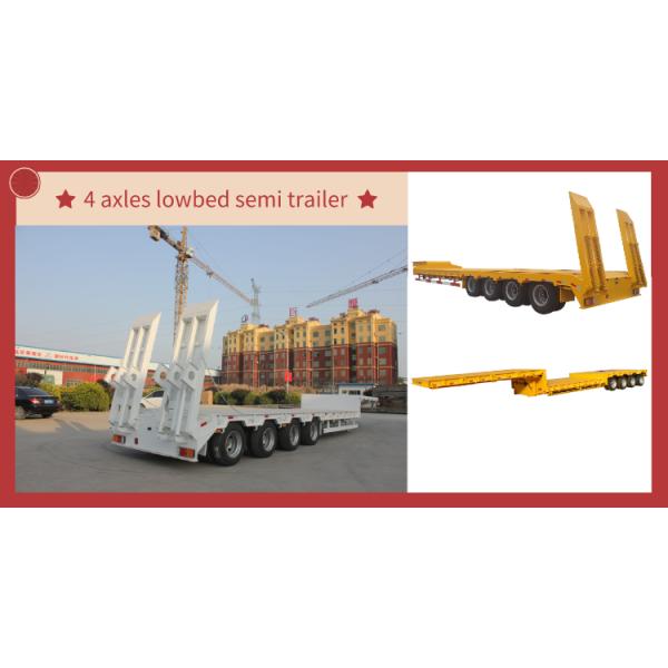 Aotong 80T 4 оси 14m 15m голова грузовика и низкая кровать полуприцеп на заказ