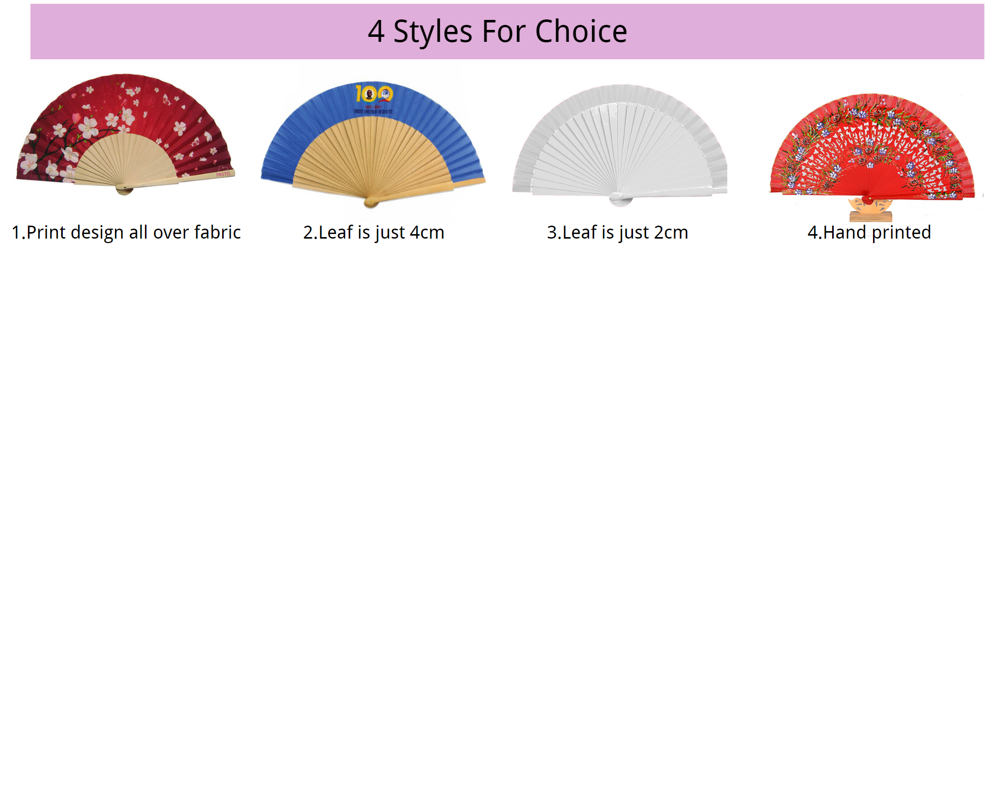 Promotion Hand Fan Custom Design Print Personalize Folding Wooden Hand Fan