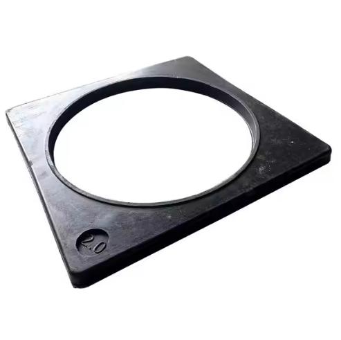 Black Recycled Rubber Traffic Cone Weight with 60-70 ShoreA Hardness Anti-Slip Eco-Friendly Base