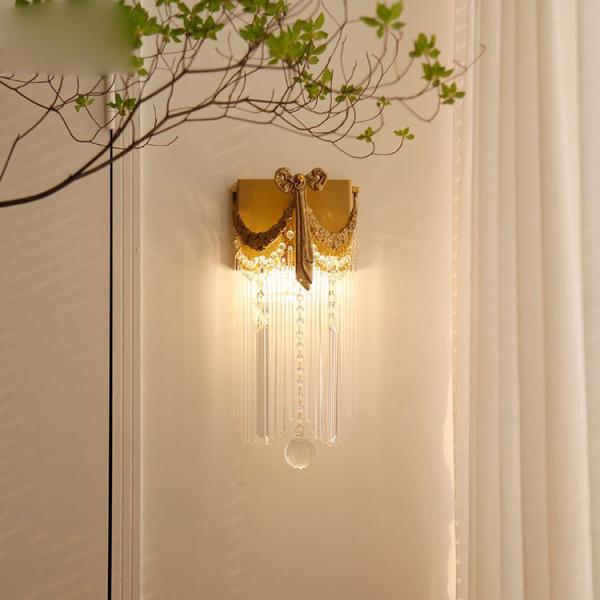 Fancy Creative Design Crystal Wall Lamp For Villa Interior