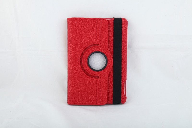 Red Rotating Ipad Mini Hard Shell Case ODM / OEM Against Dust