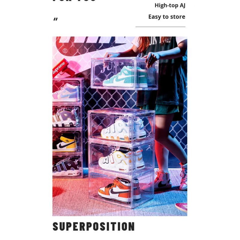 High Quality Multi-Functional Transparent Storage Box Durable Plastic Shoe Box