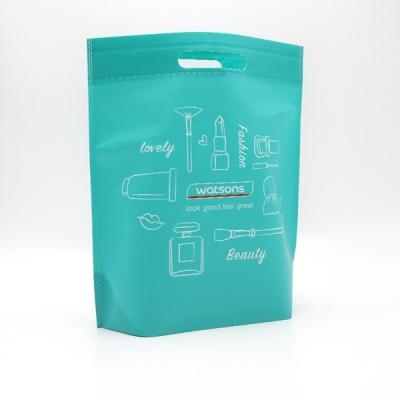 WENZHOU die cut handle non woven carry bag hot sales eco d-cut reusable non woven bag