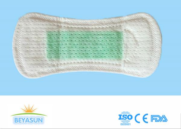 Natural Ladies Sanitary Napkins , Custom Anion Panty Liner Cotton Topsheet