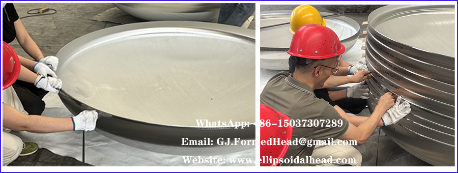 High Precision Thin Wall Stainless Steel Torispherical Dished Head Manufacturer in China