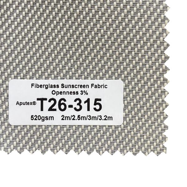 ISO105B02 Fiberglass Sunscreen Fabric Roller Blinds 47*36''
