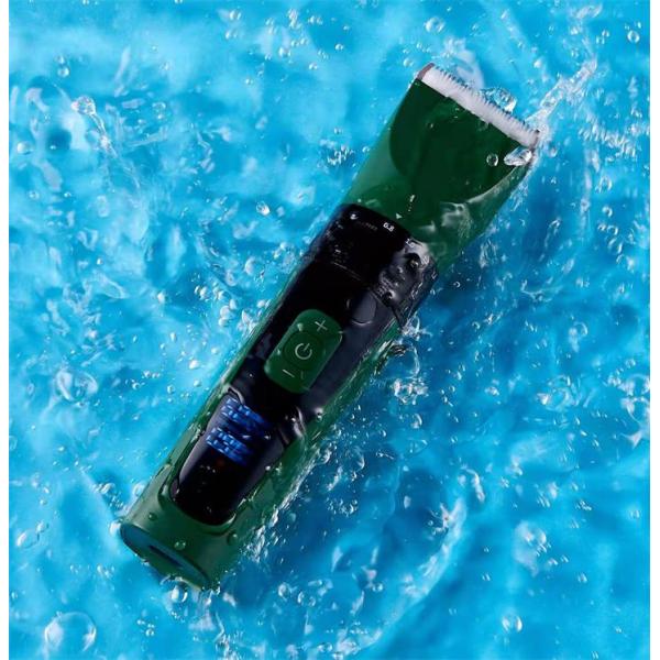 Washable cordless pet trimmer dog clipper 5 speed control LCD display