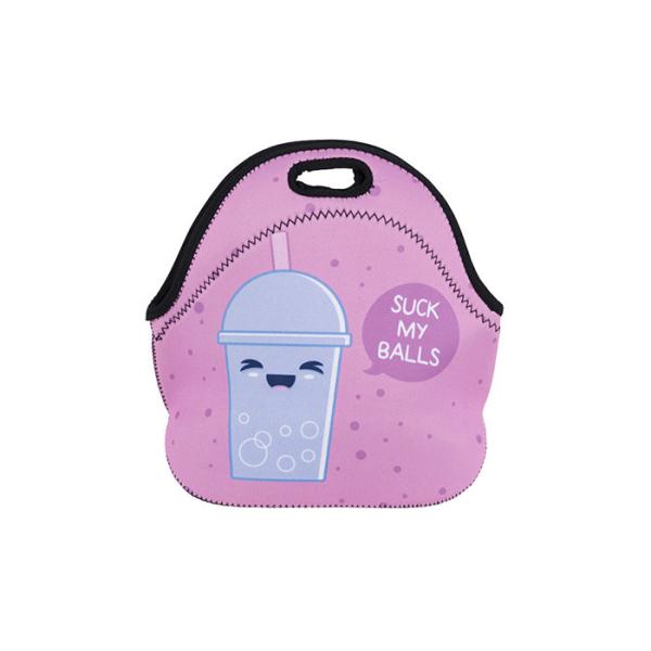 Le déjeuner isolé de monstre des enfants verts d'impression met en sac pour l'