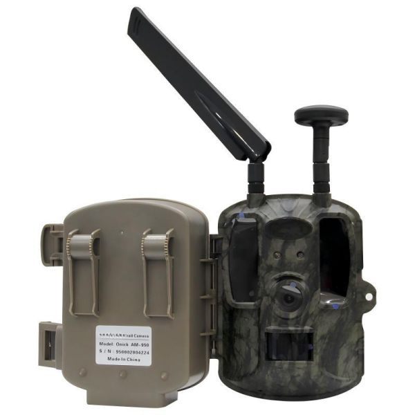 AM-950 4G LTE Trail Camera with Real-Time Video & GPS, 1080P IR Camera for Remote Wildlife/Security Monitoring