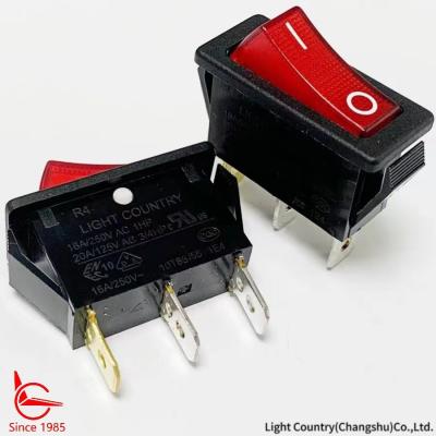 Boa qualidade -FORa no interruptor de balancim com luz vermelha, 16A 250V, VDE do UL