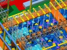 Мост твердой древесины гимнастической привлекательной потехи оборудования тренировки батута ексситинг