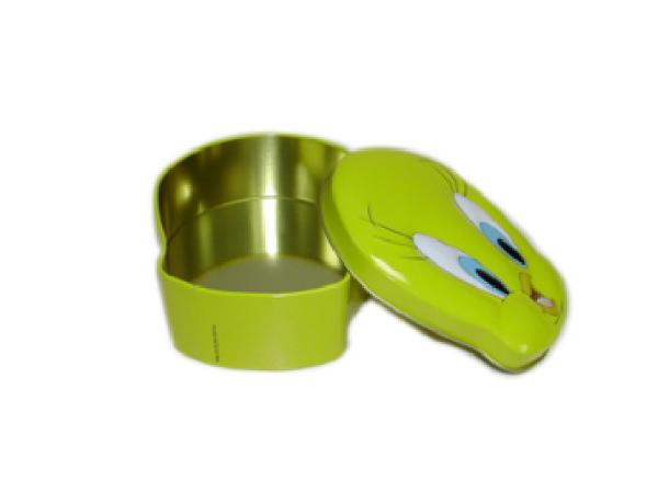 Duck Shaped Cartoon Metal Box Custom Printed Fancy Appearance Recyclable