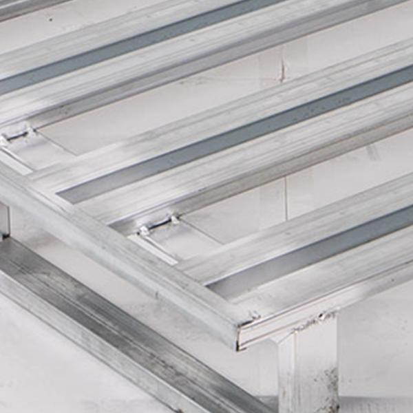 Warehouse Rack Zinc Plated 2000kg Heavy Duty Steel Pallet