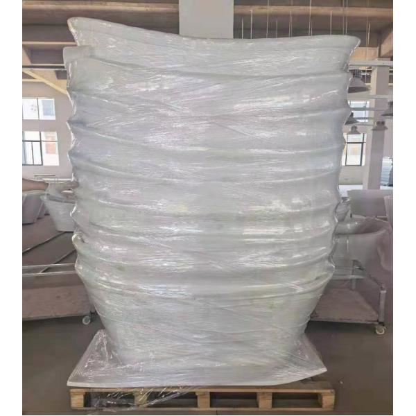 US 200 Samples Freestanding Acrylic Bathtub Narrow Rim Border Bulk Packing Oval Design