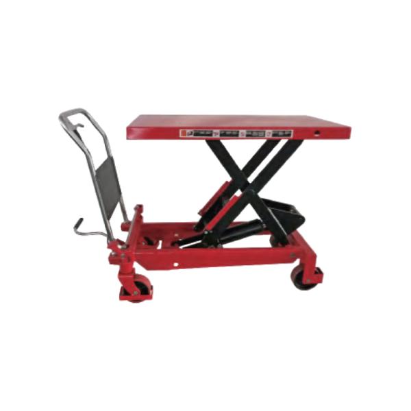 Warehouse Mobile Lift Table Scissor Platform 500 Lbs Powder Coated Steel