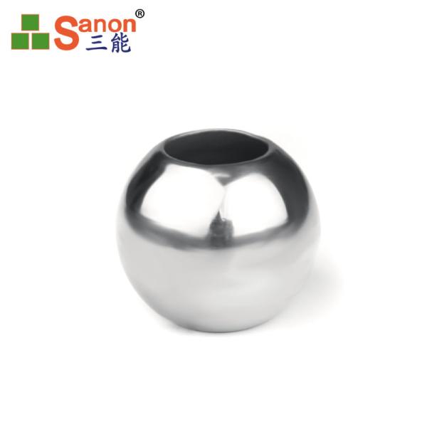 A bola oca de aço inoxidável SS da porta furou a bola redonda pequena contínua 38.1mm de furo