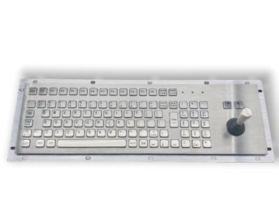 Clavier industriel étanche à la poussière et à l'eau IP65 en acier inoxydable avec joystick