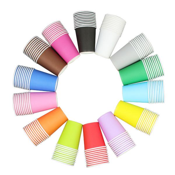 10oz Copo de papel de parede duplo com logotipo de marca personalizado Eco-friendly