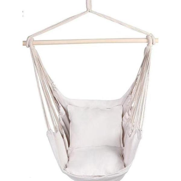 Indoor Hammock Swing Chair , Canvas Outdoor Hanging Chair Customized Color