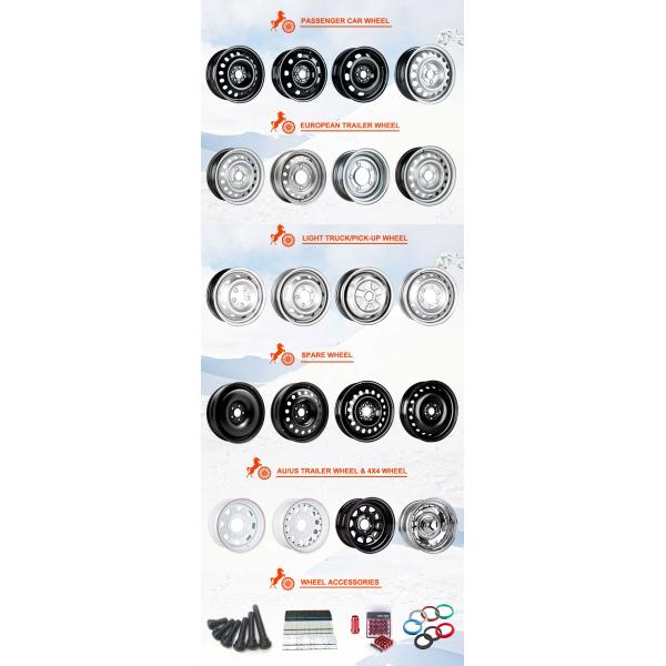 Изготовленная на заказ сталь трейлера Chrome дирекционная катит 15 дюймов 4x4