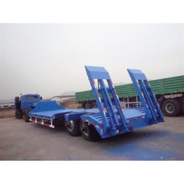 Трейлеры низкой кровати сверхмощные Семи 16м 3 цапфы Фува для нагружая тяжелой техники